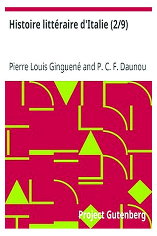 Histoire littéraire d'Italie (2/9)