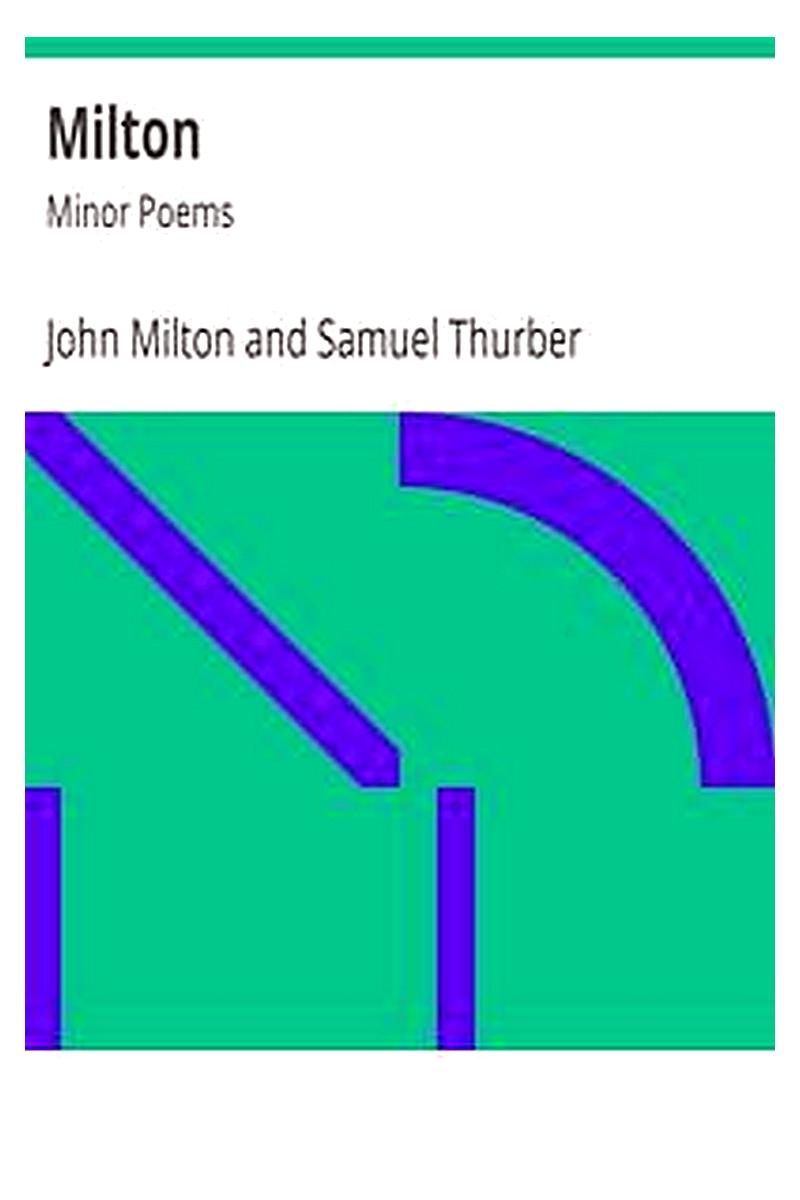 Milton: Minor Poems