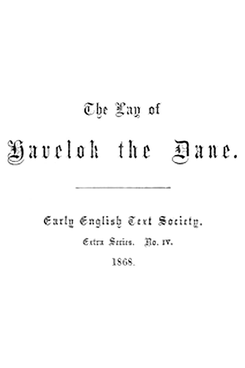 The Lay of Havelok the Dane