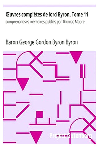 Œuvres complètes de lord Byron, Tome 11
