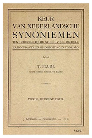 Keur van Nederlandsche Synoniemen