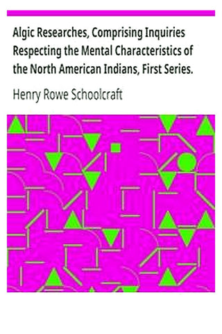 Algic Researches, Comprising Inquiries Respecting the Mental Characteristics of the North American Indians, First Series. Indian Tales and Legends, Vol. 1 of 2