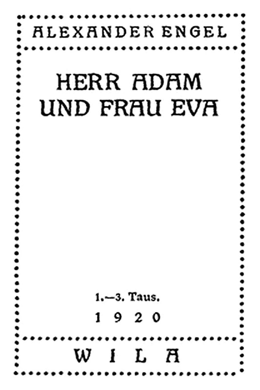 Herr Adam und Frau Eva