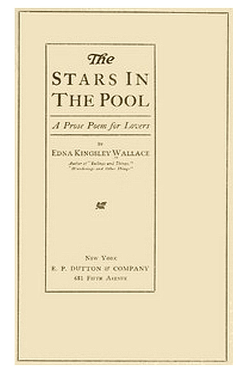 The Stars in the Pool: A Prose Poem for Lovers