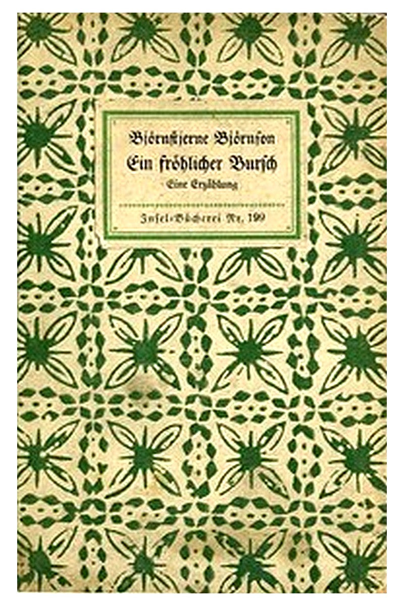 Ein fröhlicher Bursch: Eine Erzählung