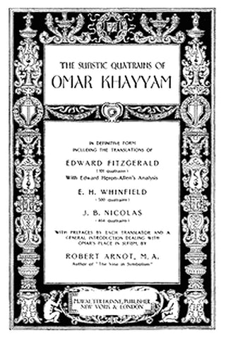 The Sufistic Quatrains of Omar Khayyam