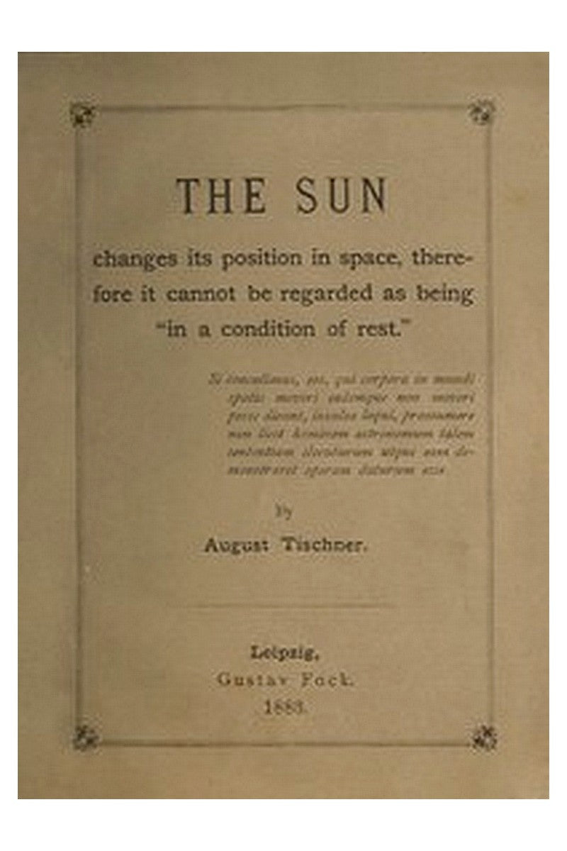 The Sun changes its position in space