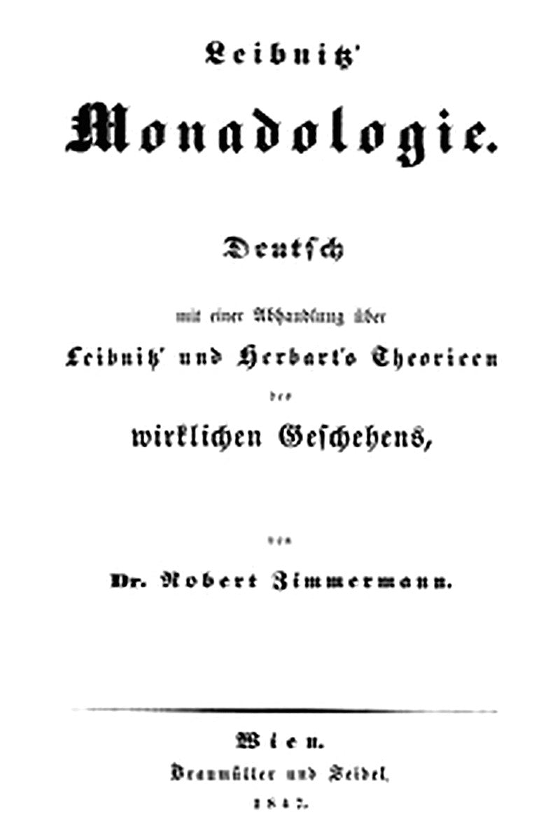 Leibnitz' Monadologie
