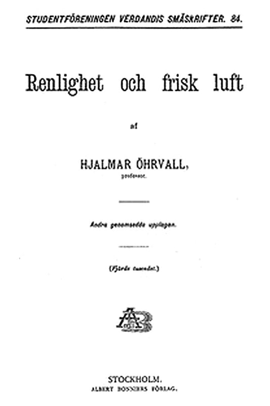 Studentföreningen Verdandis Småskrifter, 84