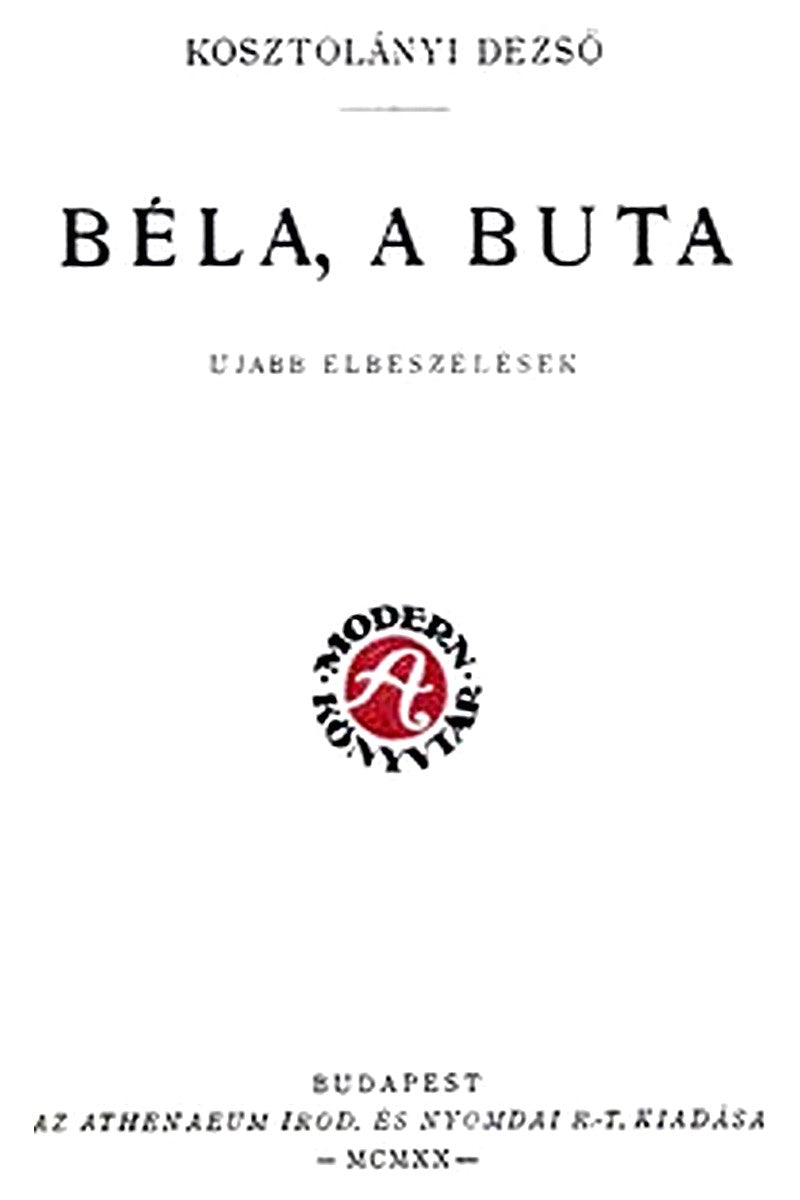 Béla, a buta