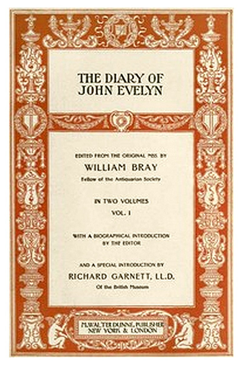 The Diary of John Evelyn (Volume 1 of 2)