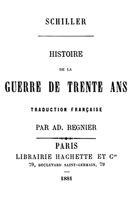 Histoire de la Guerre de Trente Ans