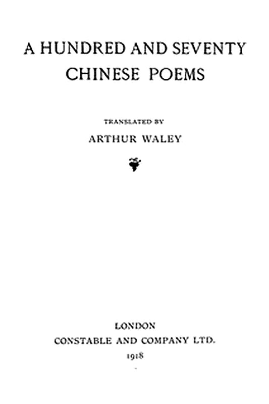 170 Chinese Poems