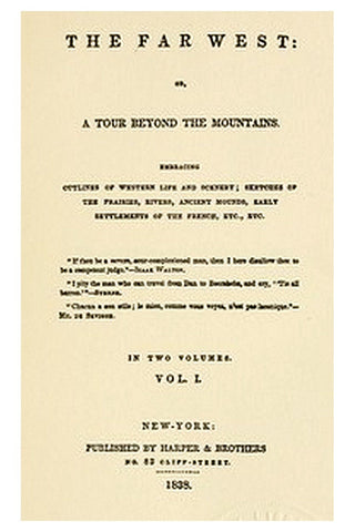 Early western travels, 1748-1846, v. 26