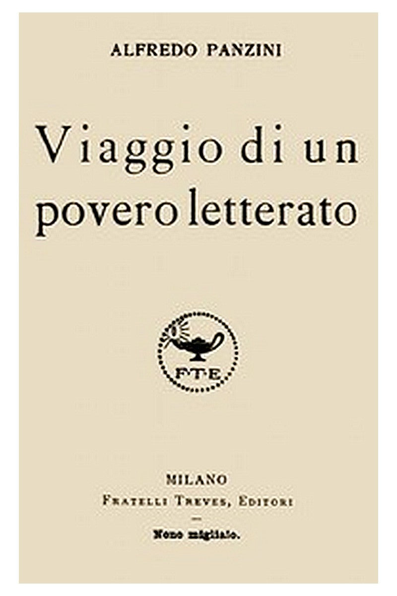 Viaggio di un povero letterato