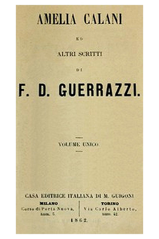 Amelia Calani ed altri scritti