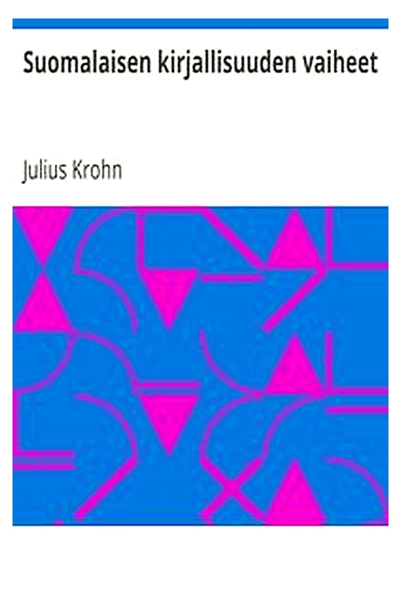 Suomalaisen kirjallisuuden vaiheet