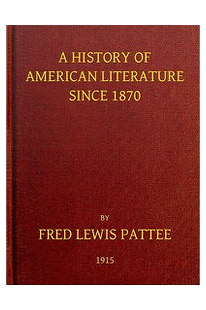 A History of American Literature Since 1870