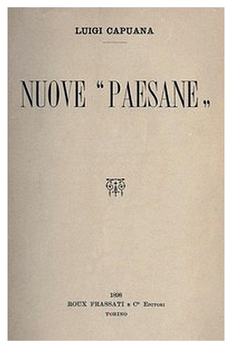 Nuove "Paesane"