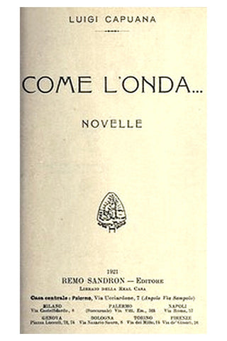 Come l'onda... Novelle