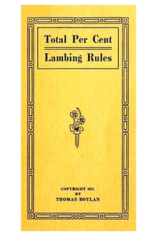 Total Per Cent Lambing Rules