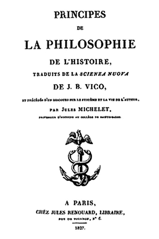 Principes de la Philosophie de l'Histoire