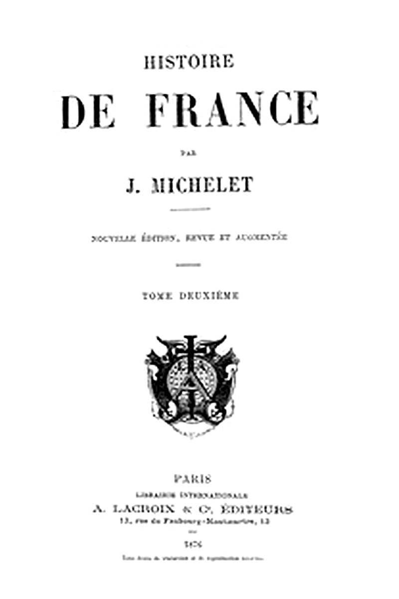 Histoire de France 814-1189 (Volume 2/19)