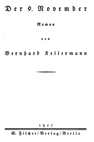 Der 9. November: Roman