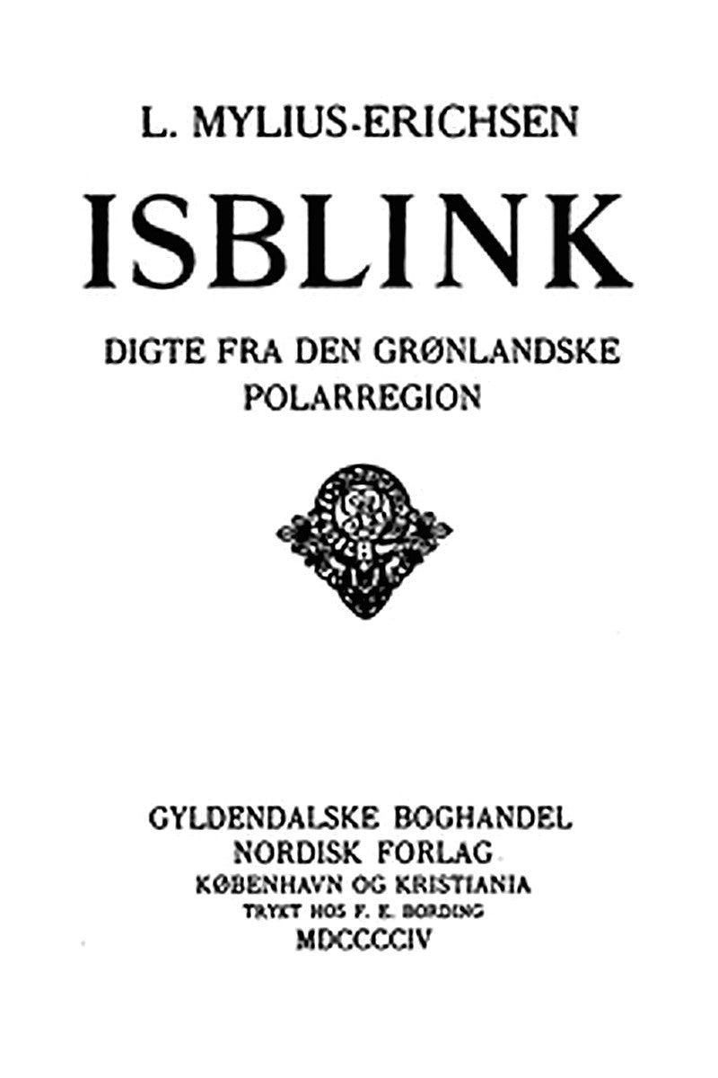 Isblink: Digte fra den grønlandske Polarregion