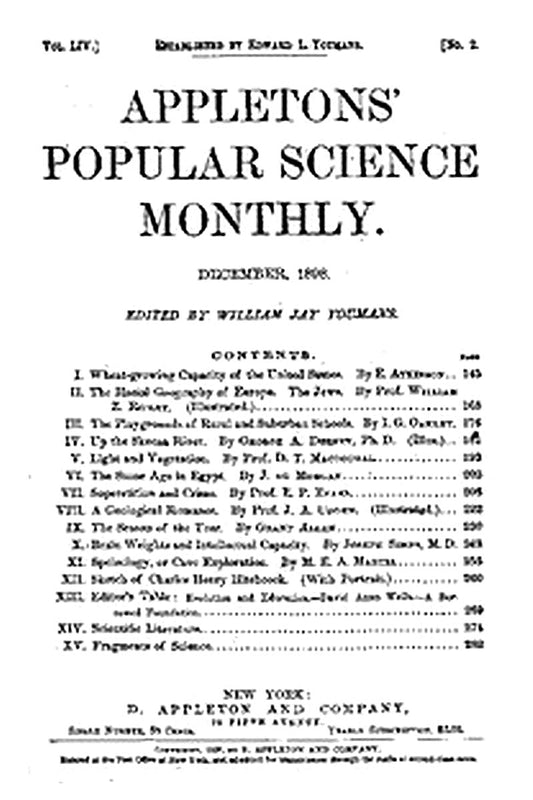 Appletons' Popular Science Monthly, December 1898