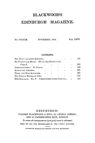 Blackwood's Edinburgh Magazine, Vol. 66, No 409, November 1849