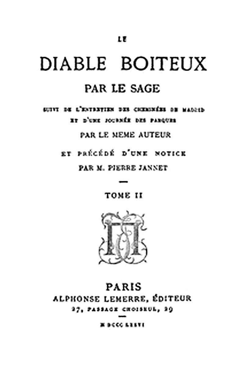 Le diable boiteux, tome II