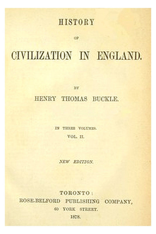 History of Civilization in England,  Vol. 2 of 3