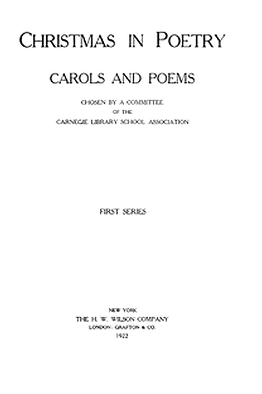 Christmas in Poetry: Carols and Poems