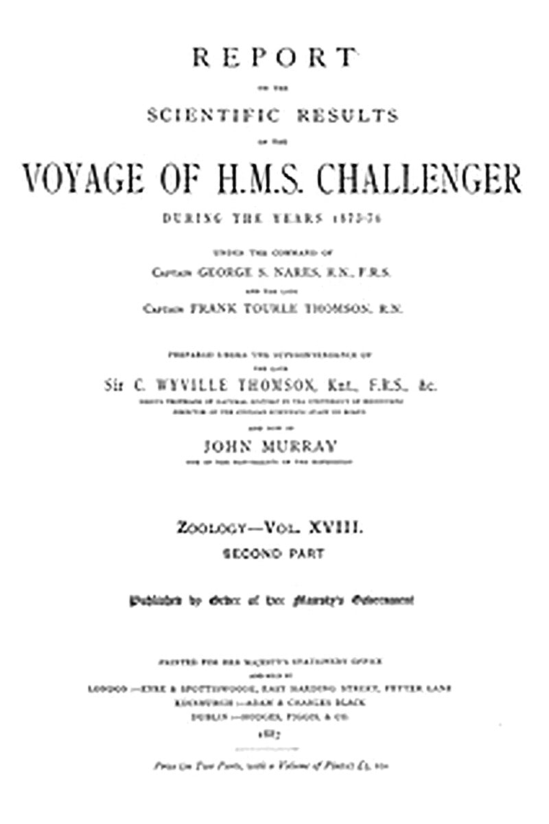 Report on the Radiolaria Collected by H.M.S. Challenger During the Years 1873-1876, Second Part: Subclass Osculosa; Index