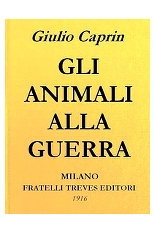 Gli animali alla guerra