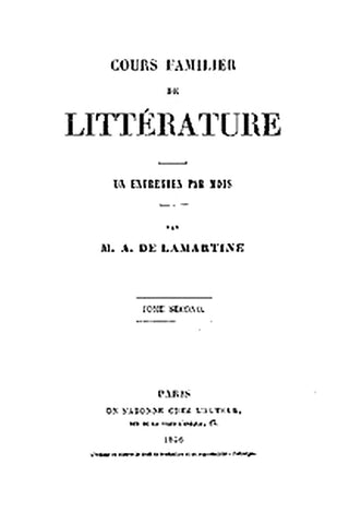 Cours familier de Littérature - Volume 02