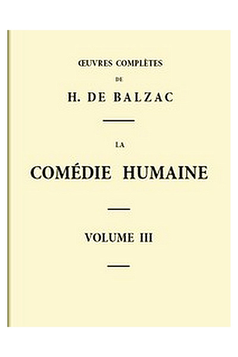 La Comédie humaine - Volume 03