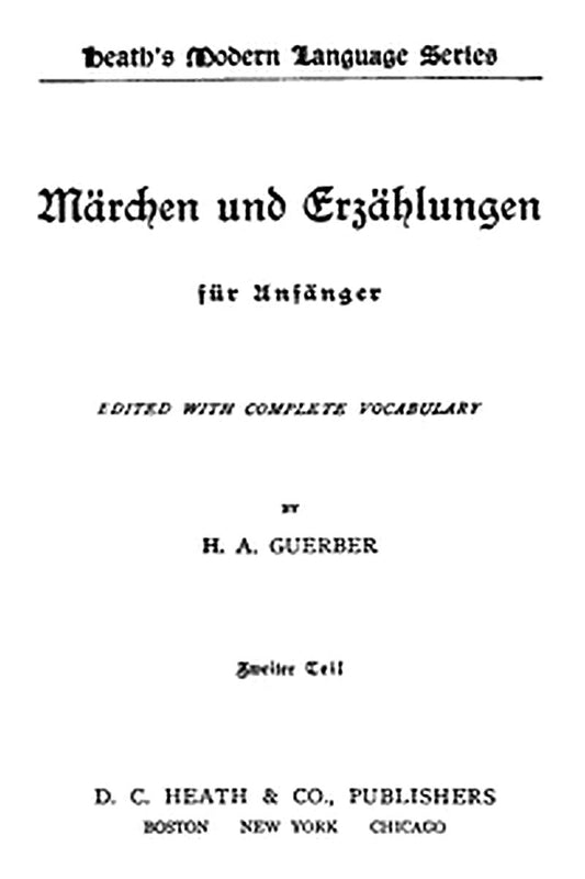 Märchen und Erzählungen für Anfänger. Zweiter Teil