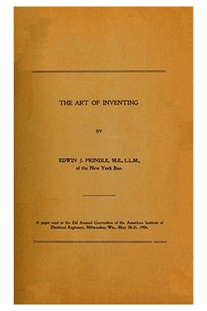 The Art of Inventing