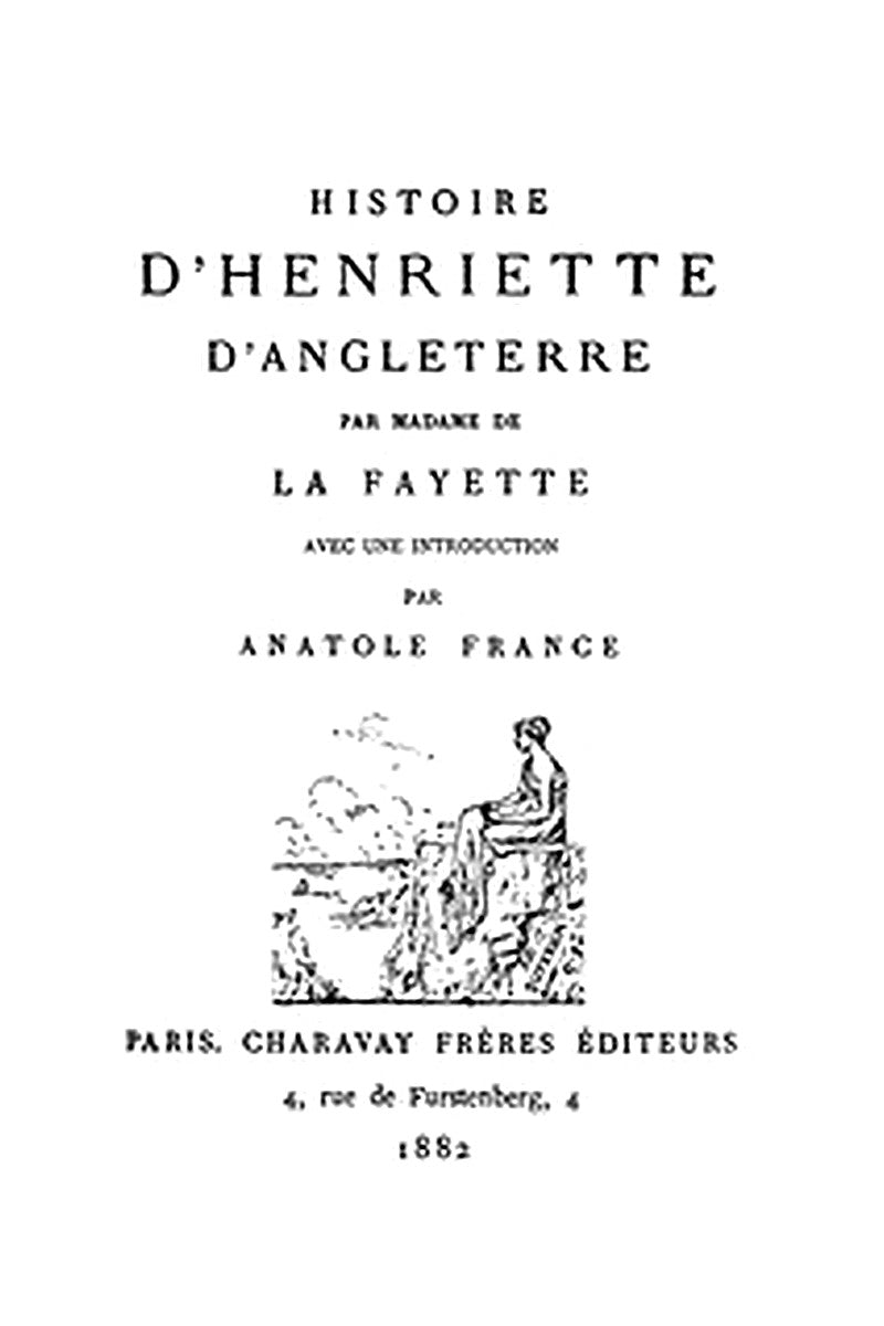 Histoire d'Henriette d'Angleterre