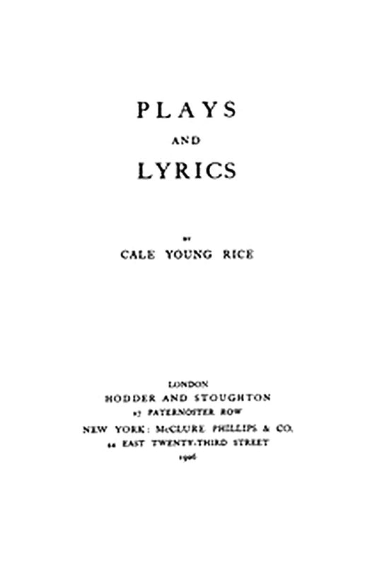 Plays and Lyrics