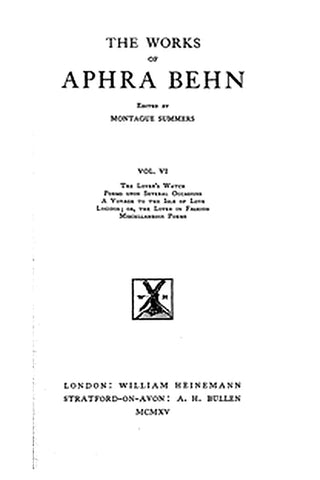 The Works of Aphra Behn, Volume VI