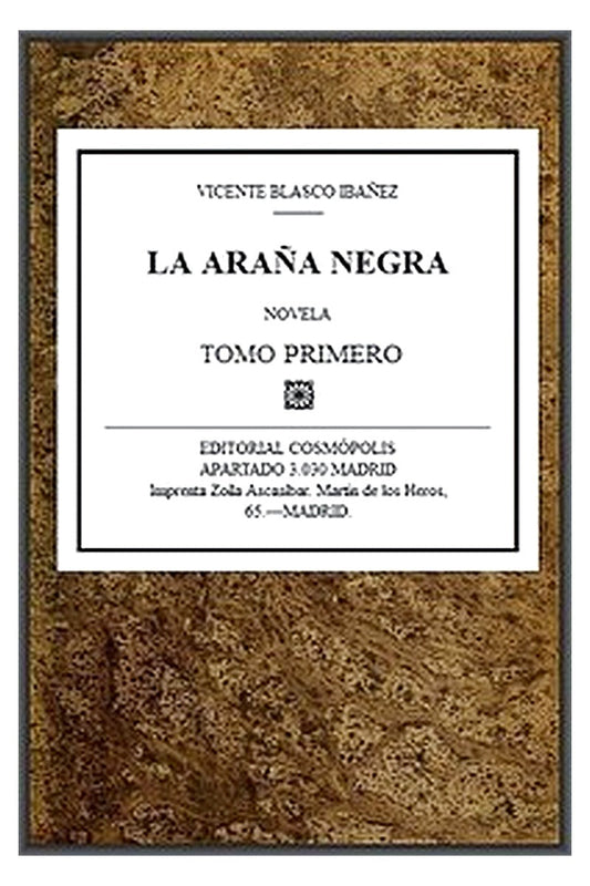 La araña negra, t. 1/9