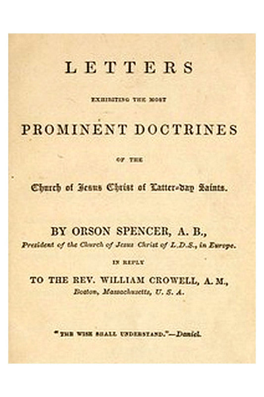 Spencer's Letters