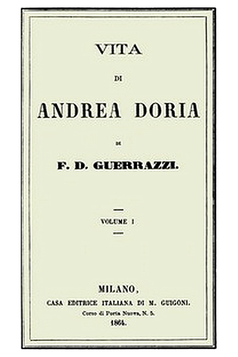 Vita di Andrea Doria, Volume I