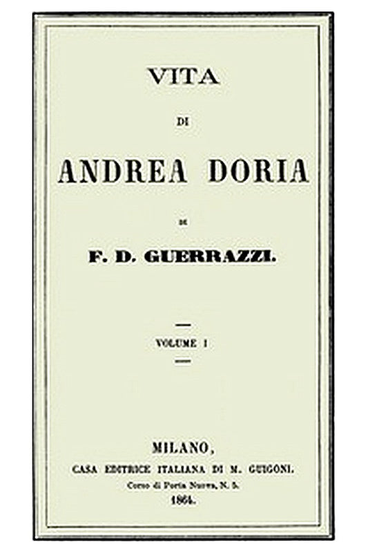 Vita di Andrea Doria, Volume I