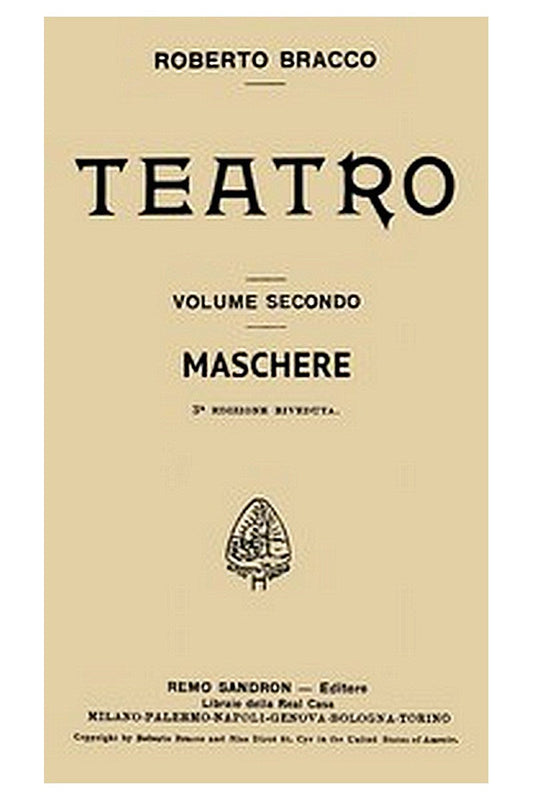 Maschere: Dramma in un atto