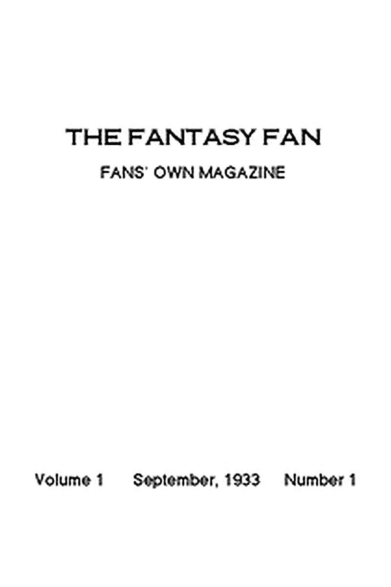 The Fantasy Fan, September 1933
