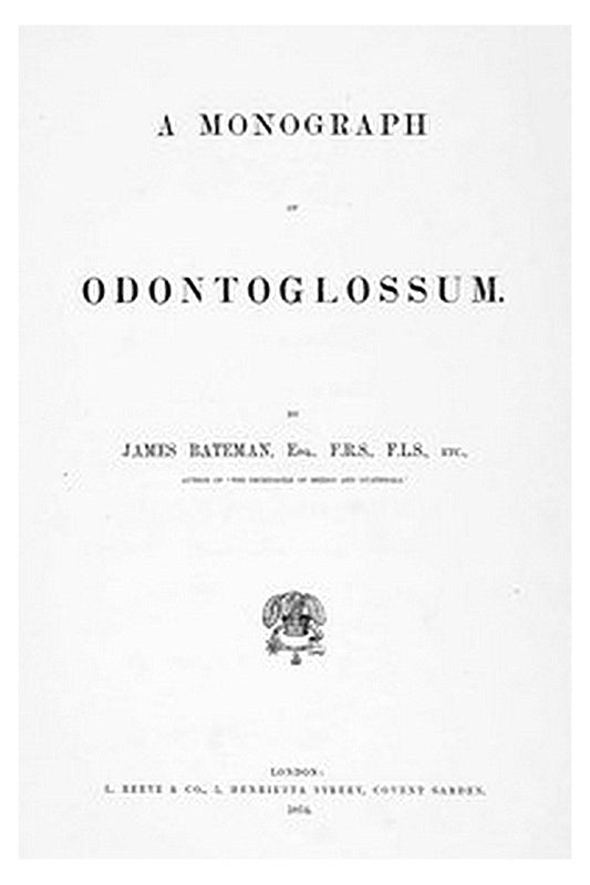 A Monograph of Odontoglossum